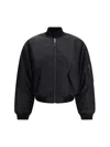 Balenciaga Standard Padded Bomber Jacket In Black
