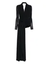 Balenciaga Draped Ruched Stretch-jersey Maxi Dress In Black