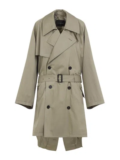 BALENCIAGA DRAPED NECK TRENCH
