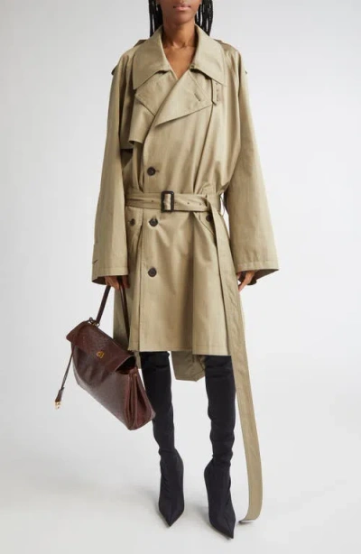 Balenciaga Draped Trench Coat