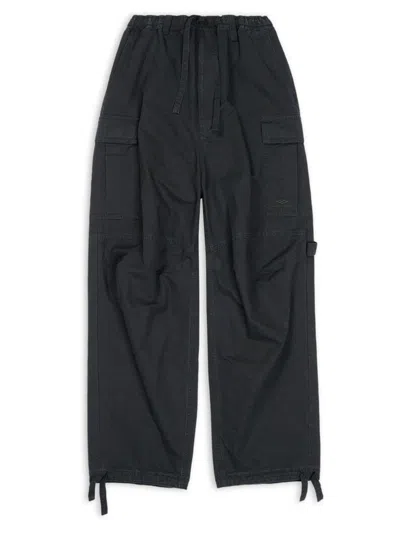 Balenciaga Drawstring Cargo Pants In Black