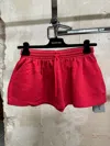 Balenciaga Drawstring Mini Skirt In Red