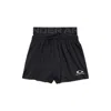 Balenciaga Drawstring Running Shorts In Black