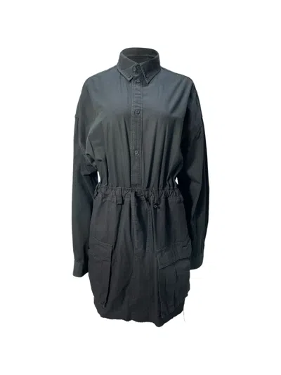Pre-owned Balenciaga Drawstring Shirt In Black
