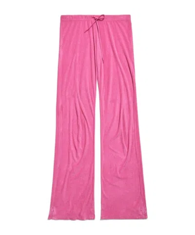 Balenciaga Drawstring Track Pants In Pink