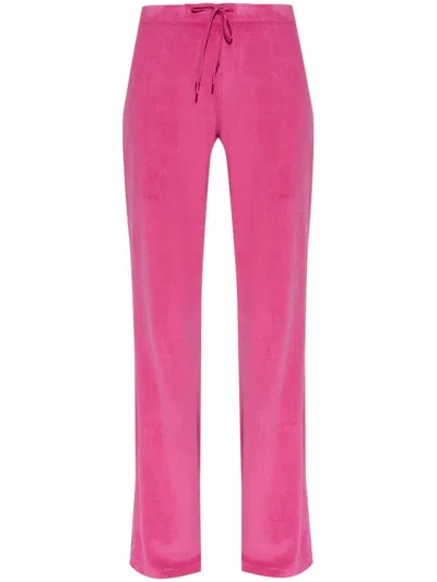 Balenciaga Drawstring Track Pants In Pink