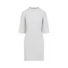 Balenciaga Semi Fitted Cotton T-shirt Dress In White