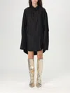 Balenciaga Suspended Shirt Dress In Black
