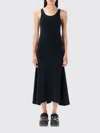 Balenciaga Women Slate Stretch Cotton Dress
