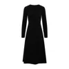 Balenciaga Black High-neck Sleeveless Dress With Polyester And Elastane Blend Fabric In Black