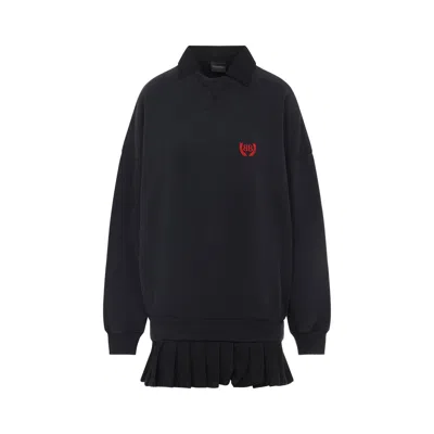 Balenciaga Hybris Dress Faded In Black