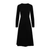 Balenciaga Black High-neck Sleeveless Dress With Polyester And Elastane Blend Fabric In Black
