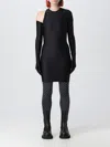 Balenciaga Women's Stretch Nylon Mini Dress In Black