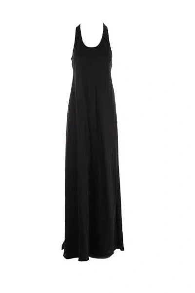 Balenciaga Maxi Logo Dress In Black