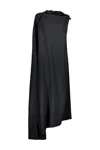 Balenciaga Minimal Gown In Black