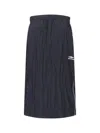 Balenciaga Logo Midi Dress In Gray