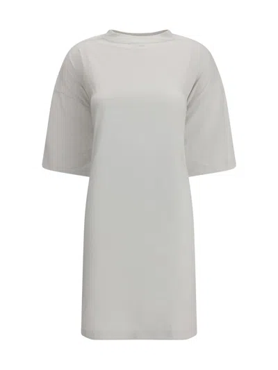 Balenciaga Women Dry Jersey T-shirt Dress In Gray