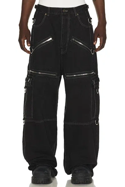 Balenciaga D-ring Cargo Pants In Black