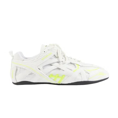 Pre-owned Balenciaga Drive Sneaker 'white Fluo Yellow' | Men's Size 43