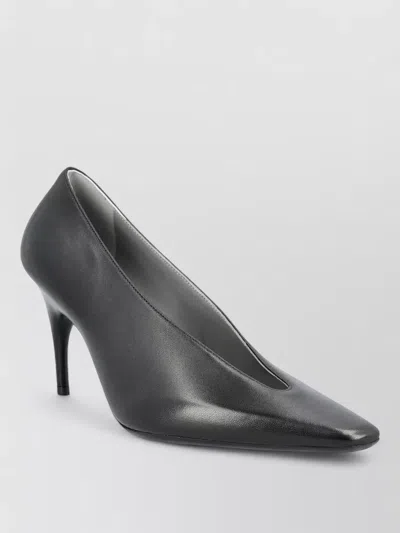 Balenciaga Duchess Pump Pointed Toe Leather Design In Black