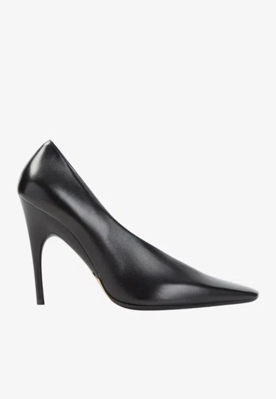 Balenciaga Duchesse 110 Leather Pumps In Black