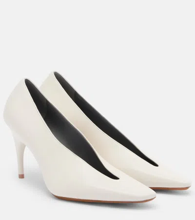 Balenciaga Duchesse Leather Pumps In Multi