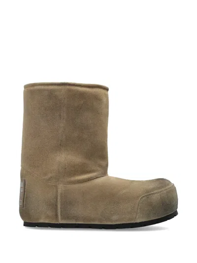 Balenciaga Dumbo Distressed Boots In Brown