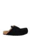 Balenciaga Dumbo Sabot In Distressed Suede Calfskin Men In Multi