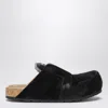 Balenciaga Dumbo Sabot In Distressed Suede Calfskin Men In Multi