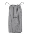 Balenciaga Dust-proof Bag Poplin Shoe Bag Skirt In Gray