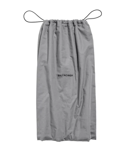 Balenciaga Dust-proof Bag Poplin Shoe Bag Skirt In Grey