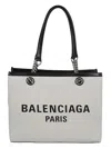 Balenciaga Heritage Chain Handle Tote Bag In White