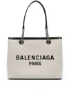 Balenciaga Heritage Chain Handle Tote Bag In Beige