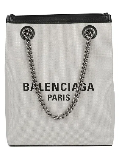 Balenciaga Mini Duty-free Phone Holder Tote In Beige