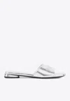 Balenciaga Duty Free Slides In Silver