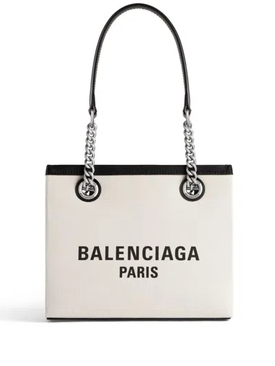 BALENCIAGA DUTY FREE SMALL CANVAS TOTE BAG