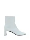 Balenciaga Dutyfree Lambskin Square-toe Ankle Booties