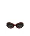Balenciaga Dynamo Round-frame Sunglasses In Black