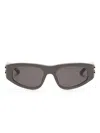 Balenciaga Dynasty D-frame Sunglasses In 褐色