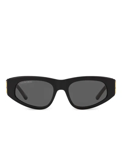 Balenciaga Dynasty D-frame Sunglasses In Black