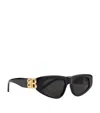 Balenciaga Dynasty D-frame Sunglasses In Black