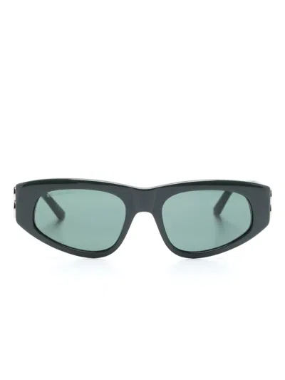 Balenciaga Dynasty D-frame Sunglasses In Green