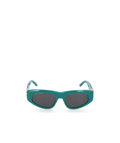 Balenciaga Dynasty D-frame Sunglasses In Green