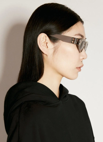 Balenciaga Dynasty D-frame Sunglasses In Gray