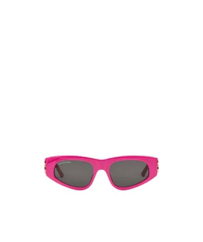 Balenciaga Dynasty D-frame Sunglasses In Pink