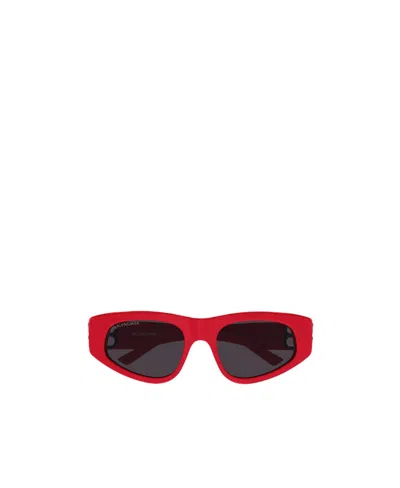 Balenciaga Dynasty D-frame Sunglasses In Red