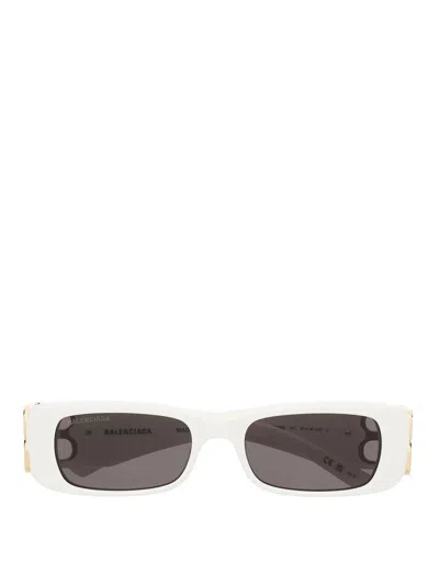 Balenciaga Dynasty Rect Sunglasses In White