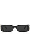 Balenciaga Eyewear Dynasty Rectangle Accessories In Black