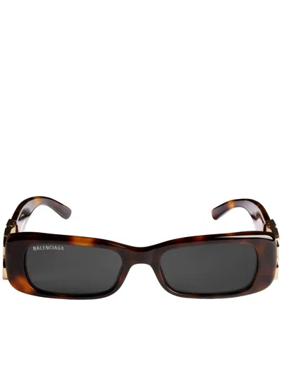 Balenciaga Dynasty Rectangle In Brown