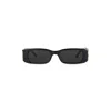 Balenciaga Dynasty Rectangle Sunglasses In Black